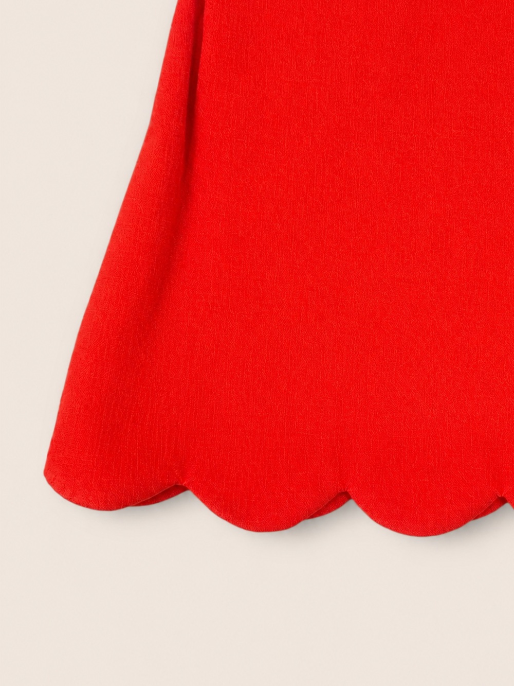 Kate Spade Red-Orange Scalloped Hem Shift Dress – Size Small - Picture 5 of 8